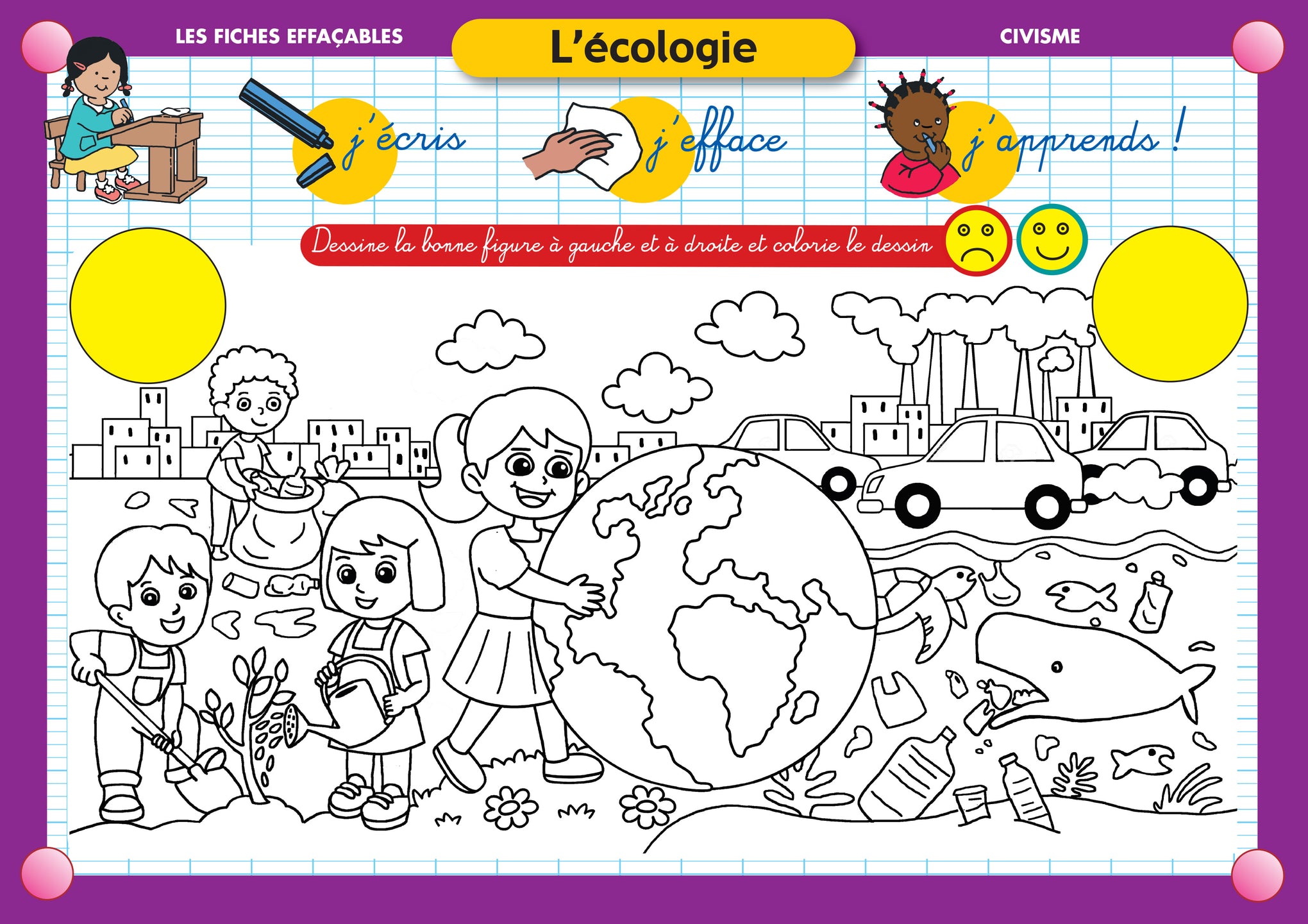 FICHE EFFAÇABLE L'ECOLOGIE