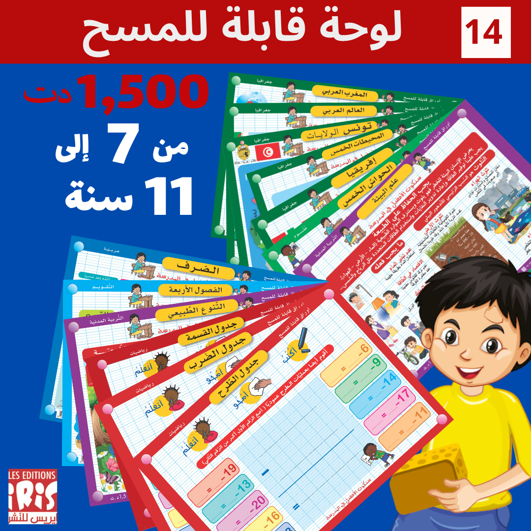 Présentation de Packs de fiches effaçables : 10, 14 ou 24 fiches — Éditions Iris