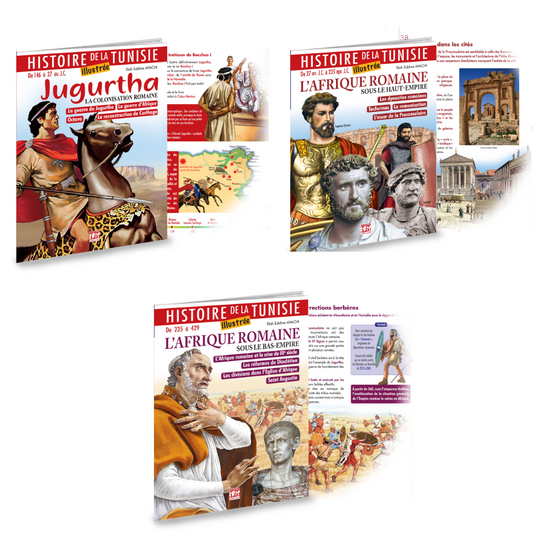 PACK HISTOIRE DE LA TUNISIE ILLUSTRÉE PERIODE ROMAINE