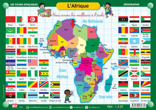 FICHE EFFAÇABLE L'AFRIQUE